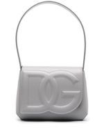 Dolce & Gabbana logo-embossed leather shoulder bag - Gris - thumbnail