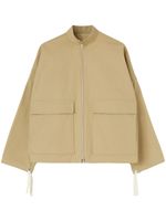 Jil Sander veste bomber à logo appliqué - Marron - thumbnail