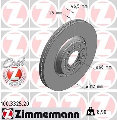 Remschijf Coat Z 100332520
