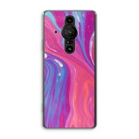 Paarse stroom: Sony Xperia Pro-I Transparant Hoesje