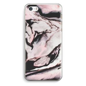 Roze stroom: iPhone 5 / 5S / SE Transparant Hoesje