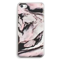 Roze stroom: iPhone 5 / 5S / SE Transparant Hoesje