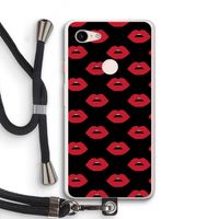 Lips: Pixel 3 XL Transparant Hoesje met koord
