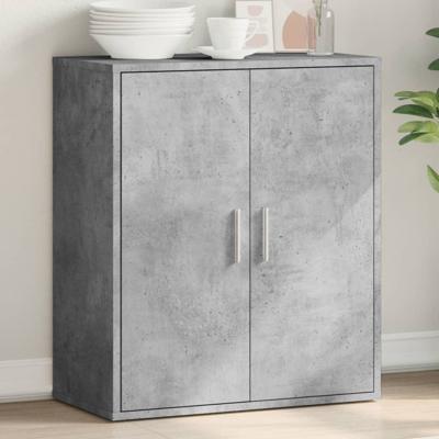 Dressoir 79x38x80 cm bewerkt hout betongrijs