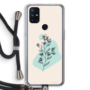 Violets are blue: OnePlus Nord N10 5G Transparant Hoesje met koord