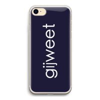 Gijweet: iPhone 7 Transparant Hoesje Gijweet: iPhone 7 Transparant Hoesje