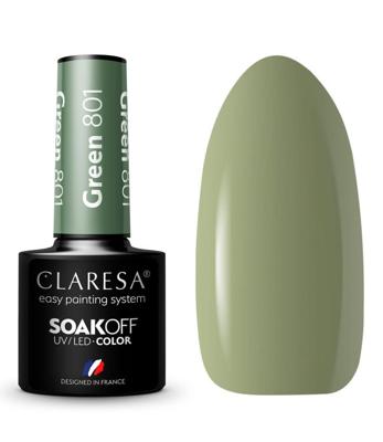 Claresa uv/led gellak 5ml green 801 quiet forest