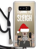 Came To Sleigh: Samsung Galaxy Note 8 Transparant Hoesje met koord