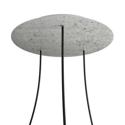 Grote plafondkap betonkleur 3 uitgangen 40 cm