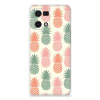 OPPO Reno7 4G | Siliconen Case | Ananas OPPO Reno7 4G | Siliconen Case | Ananas