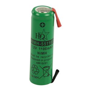 HQ NIMH-55110S industrieel oplaadbare batterij/accu Nikkel-Metaalhydride (NiMH) 1100 mAh 1,2 V