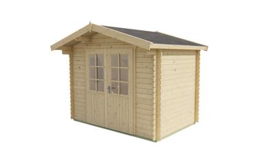 Blokhut - Tuinhuis Anja | 28 mm | vuren honinggeel geïmpregneerd