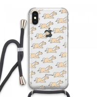 Ponys: iPhone XS Max Transparant Hoesje met koord