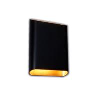 Artdelight Wandlamp Diaz Large H 20 cm zwart goud - thumbnail