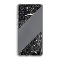 Zwart marmer: Samsung Galaxy S21 FE Transparant Hoesje Zwart marmer: Samsung Galaxy S21 FE Transparant Hoesje