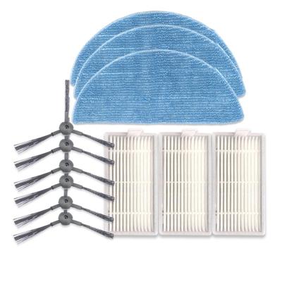 XI239 3 paar K614 side brushes + 3 stuks I208 filters + 3 stuks I201 vodden set voor ILIFE V5S Pro/V50/V5S