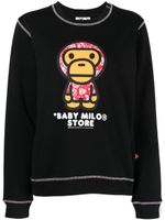 *BABY MILO® STORE BY *A BATHING APE® sweat à imprimé graphique - Noir - thumbnail