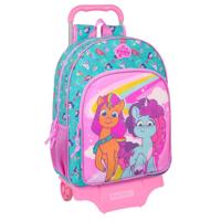 Schoolrugzak met Wielen My Little Pony Magic Roze Turkoois 33 x 42 x 14 cm