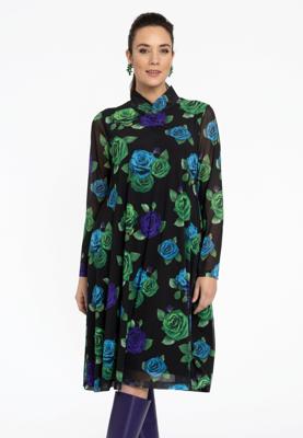 Yoek Jurk A-lijn ROSALIA | Zwart | Maat 42/44