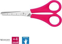 Roze kinderschaar Westcott 13 cm ronde punt