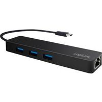 LogiLink UA0313 USB 3.0 (3.1 Gen 1) Type-C 5000Mbit/s Zwart hub & concentrator LogiLink UA0313 USB 3.0 (3.1 Gen 1) Type-C 5000Mbit/s Zwart hub & concentrator