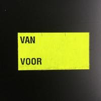 Etiket 3719 fluor geel afneembr Van Voor