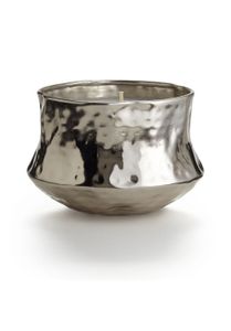 Illume Talisman Silver Metal Candle Tonka Noir