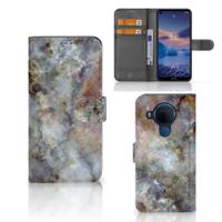 Nokia 5.4 | Bookcase | Marmer Grijs