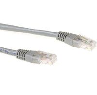 ACT Grijze 5 meter U/UTP CAT6A patchkabels met RJ45 connectoren