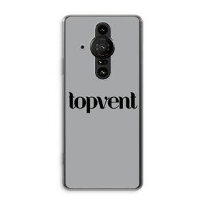 Topvent Grijs Zwart: Sony Xperia Pro-I Transparant Hoesje