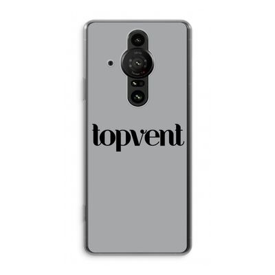 Topvent Grijs Zwart: Sony Xperia Pro-I Transparant Hoesje
