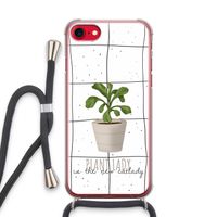Kamerplant op vensterruit: iPhone SE 2020 Transparant Hoesje met koord