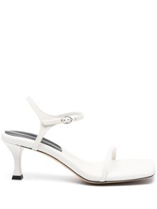 Proenza Schouler sandales 70 mm en cuir à bout carré - Blanc