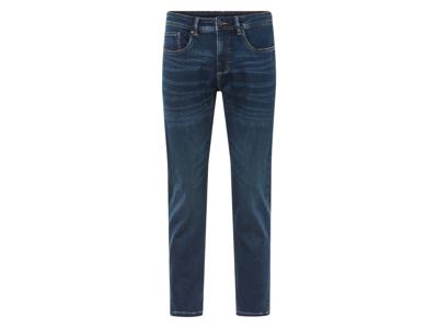 LIVERGY Heren sweatjeans - Slim fit (Donkerblauw, 48 (32/32))