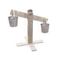 Classic World houten zandbak weegschaal met emmers