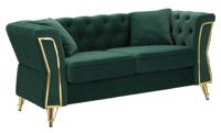 BANK EMY GROEN MET KUSSENSCM 162X83X76