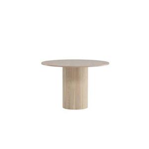 Fjôrd - Eettafel MDF Beige Rond - 110x110x75cm - Bianca