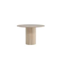 Fjôrd - Eettafel MDF Beige Rond - 110x110x75cm - Bianca