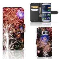 Samsung Galaxy S7 | Wallet Case | met Pasjes | Vuurwerk
