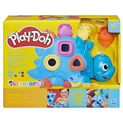 Play-Doh Starters Dino-vormen en -kleuren, knutselwerkjes met boetseerklei voor kinderen vanaf 2 jaar
