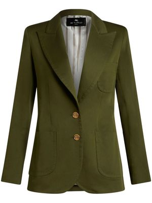 ETRO manteau à boutons Pegaso - Vert