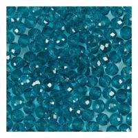 Creativ Company Facet kralen turquoise, 45st.