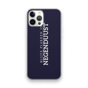 Blijve plakken in Negenduust: iPhone 12 Pro Transparant Hoesje