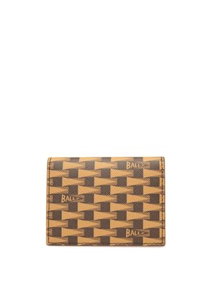 Bally portefeuille pliant à imprimé graphique - Marron