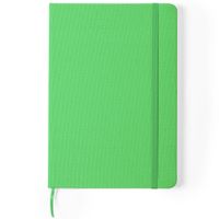 Luxe schriftje/notitieboekje groen met elastiek A5 formaat   -