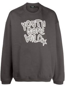 FIVE CM sweat à détails Youth Gone Wild brodés - Gris