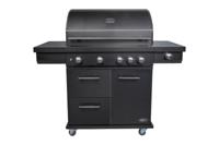 Boretti Imperatore Nero 4B Barbecue Verrijdbaar Gas Zwart 25700 W - thumbnail
