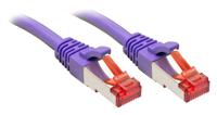 LINDY 47823 RJ45 Netwerkkabel, patchkabel CAT 6 S/FTP 1.50 m Violet Snagless 1 stuk(s)