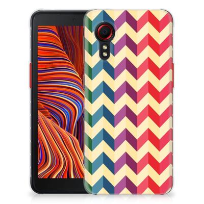 Samsung Galaxy Xcover 5 | TPU bumper | Zigzag Multi Color Samsung Galaxy Xcover 5 | TPU bumper | Zigzag Multi Color