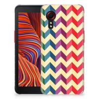 Samsung Galaxy Xcover 5 | TPU bumper | Zigzag Multi Color